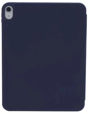 Чехол-книжка для iPad Air 4/5 10.9 3 загиба силиконовый с рамкой Темно-синий 400_400_125605