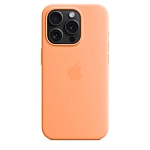 Чехол Apple iPhone 15 Pro Max Silicone Case with MagSafe -  Orange Sorbet 250_100_641661