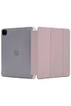 Прозрачный чехол-книжка для iPad Pro 12.9 с тройным загибом Розовый 250_100_121721