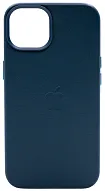 Чехол для iPhone 14 Plus кожаный с MagSafe Темно-синий 500_191_761839
