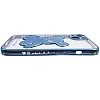 Чехол для iPhone 14 Plus прозрачный с 3D мишкой Голубой 100_100_533755