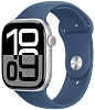 Часы Apple Watch Series 10 42mm Silver Aluminium Case GPS Sport Band Denim S/M 100_100_639844
