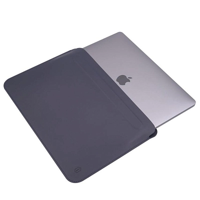 Кожаный чехол для MacBook Pro 16.2 WIWU Skin Pro 2 Blue 400_400_131551