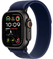 Часы Apple Watch Ultra 2 49mm Black Titanium Case GPS+Cellular Trail Loop Blue M/L 500_191_191329