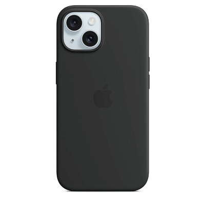 Чехол для iPhone 15 Silicone Case with MagSafe - Black 400_400_642105