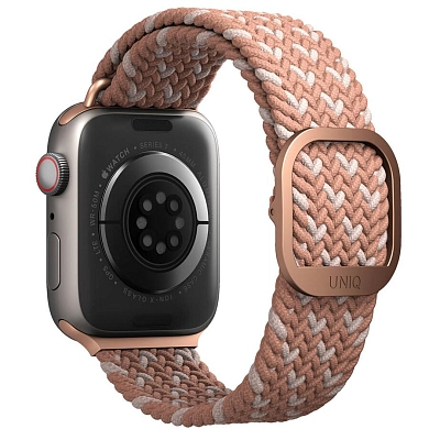 Ремешок Uniq Aspen DE для Apple Watch 41/40/38 мм - Pink 400_400_644279