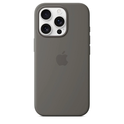 Чехол для iPhone 16 Pro Max Silicone Case with MagSafe - Stone Gray 400_400_534572