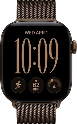 Часы Apple Watch Series 12 46mm Aluminium Case GPS Dark Bronze Milanese Loop S/M 400_400_851776