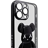 Чехол для iPhone 14 Pro прозрачный с 3D мишкой Черный 100_100_534120