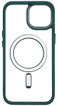 Чехол прозрачный с цветным бортиком MagSafe iPhone 14 Зеленый 250_100_642443