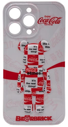 Чехол для iPhone 13 Pro мишка Coca Cola Белый 250_100_761826