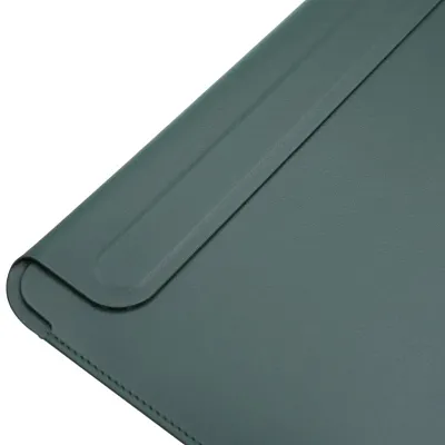 Кожаный чехол для MacBook Pro 16.2 WIWU Skin Pro 2 Green 400_400_131563
