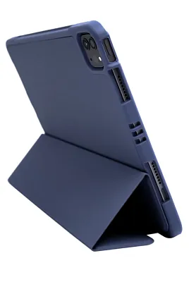 Чехол-книжка для iPad Pro 12.9 3 загиба силиконовый с рамкой Синий 400_400_125942