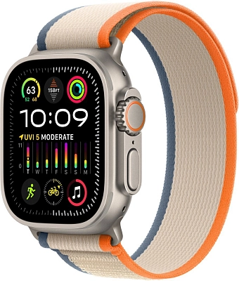 Часы Apple Watch Ultra 2 49mm Titanium Case GPS+Cellular Trail Loop Orange/Beige М/L 400_400_640850