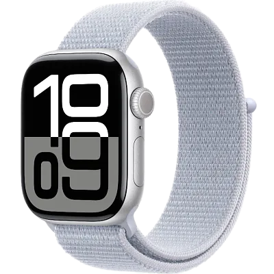 Часы Apple Watch Series 10 46mm Silver Aluminium Case GPS Sport Loop Blue Cloud 400_400_273981