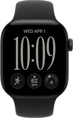 Часы Apple Watch Series 12 42mm Aluminium Case GPS Black Sport Band Black S/M 400_400_851834