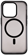 Чехол для iPhone 14 Pro Wlons с MagSafe прозрачный матовый с рамкой Черный 500_191_545543