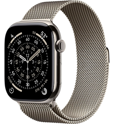 Часы Apple Watch Series 11 42mm Titanium Case Milanese Loop Natural 400_400_549363