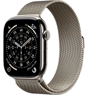 Часы Apple Watch Series 11 46mm Titanium Case Milanese Loop Natural M/L 500_191_526578