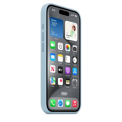Чехол Apple iPhone 15 Pro Max Silicone Case with MagSafe -  Light Blue 400_400_641649