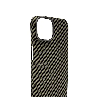 Карбоновый чехол для iPhone 14 Plus KZDOO Kevlar Зеленый 400_400_119561