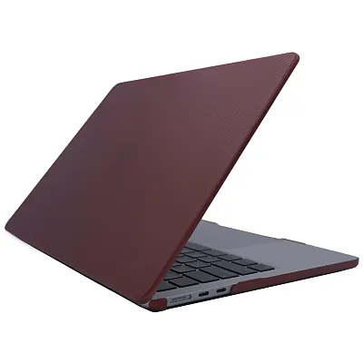 Чехол карбоновый текстура в виде точки DDC Carbon fiber textured на MacBook Pro 14.2 Красный 400_400_130388