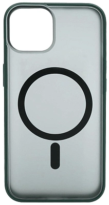Чехол для iPhone 14 Plus матовый с MagSafe Зеленый 400_400_533735