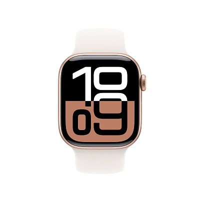 Часы Apple Watch Series 10 42mm Rose Gold Aluminium Case GPS Sport Band Light Blush S/M 400_400_241613