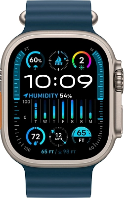 Часы Apple Watch Ultra 2 49mm Titanium Case GPS+Cellular Ocean Band Blue 400_400_640774