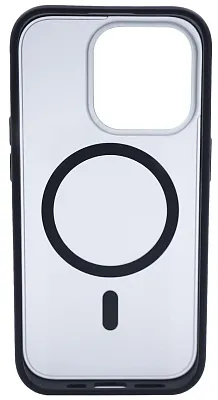 Чехол для iPhone 14 Pro матовый с MagSafe Черный 400_400_534088