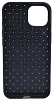 Плетеный Силиконовый чехол для iPhone 14 Черный 100_100_137666