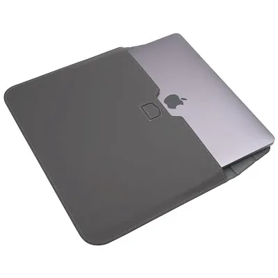 Кожаная сумка-чехол DDC Sleeve with Stand на MacBook 13/14.2 Серый 400_400_131281