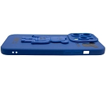 Силиконовый чехол для iPhone 14 Pro Max с 3D мишкой Синий 250_100_532444