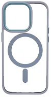 Чехол прозрачный с цветным бортиком MagSafe iPhone 14 Pro Голубой 500_191_535016