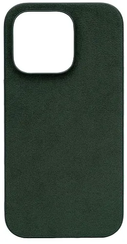 Чехол алькантара для iPhone 14 Pro Max Зеленый 250_100_533331