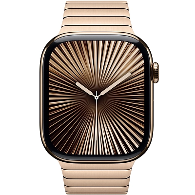 Часы Apple Watch Series 10 46mm Titanium Case Link Bracelet Gold 400_400_725173