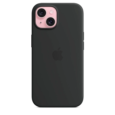 Чехол для iPhone 15 Silicone Case with MagSafe - Black 400_400_642106