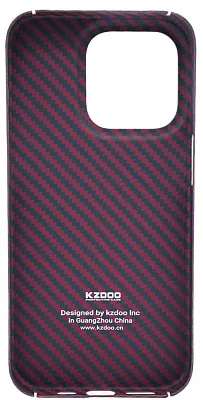 Карбоновый чехол для iPhone 14 Pro KZDOO Kevlar Красный 400_400_532223