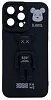 Силиконовый чехол для iPhone 13 Pro Max с 3D мишкой Черный 100_100_137711