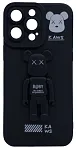 Силиконовый чехол для iPhone 13 Pro Max с 3D мишкой Черный 250_100_137711