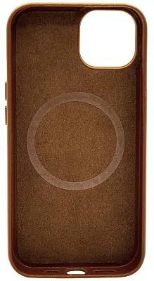 Чехол для iPhone 14 Plus кожаный с MagSafe Коричневый 400_400_533707