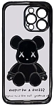 Чехол для iPhone 14 Pro Max прозрачный с 3D мишкой Черный 250_100_533986