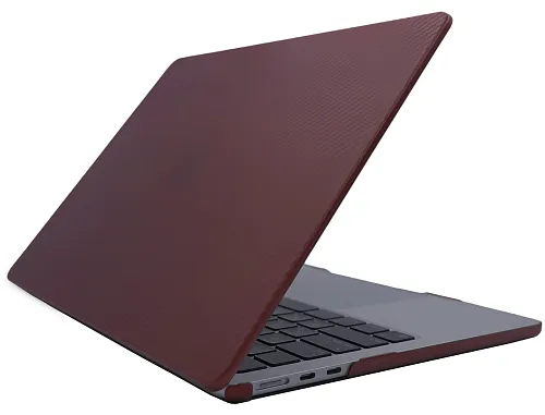 Чехол для MacBook Pro 16.2 DDC Carbon Fiber Textured (красный) 250_100_124869
