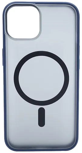 Чехол для iPhone 14 Plus матовый с MagSafe Синий 250_100_533744