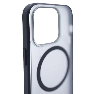 Чехол для iPhone 14 Pro матовый с MagSafe Черный 400_400_534090