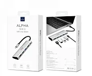USB-концентратор WiWU ALPHA 5 in 1 USB-C Hub 250_100_118855