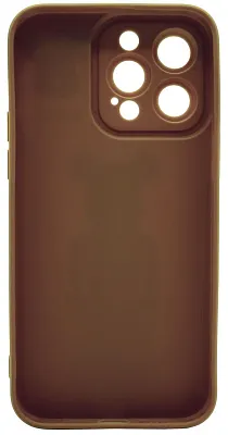 Силиконовый чехол для iPhone 13 Pro Max с 3D мишкой Коричневый 400_400_137702