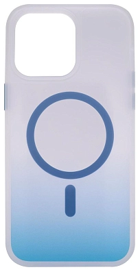 Чехол для iPhone 14 Pro Max с MagSafe матовый градиент Синий 400_400_534004