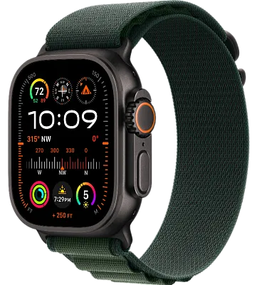 Часы Apple Watch Ultra 2 49mm Black Titanium Case GPS+Cellular Alpine Loop Dark Green S 400_400_191271