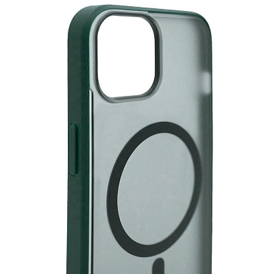 Чехол для iPhone 14 матовый с MagSafe Зеленый 400_400_534213